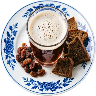 Хлебный квас с сухарями