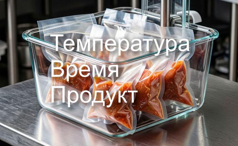Данные температур и времени готовки по технологии Sous-Vide (Су-Вид)