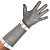 Перчатка кольчужная с манжетой 19см, размер S (белый ремешок)